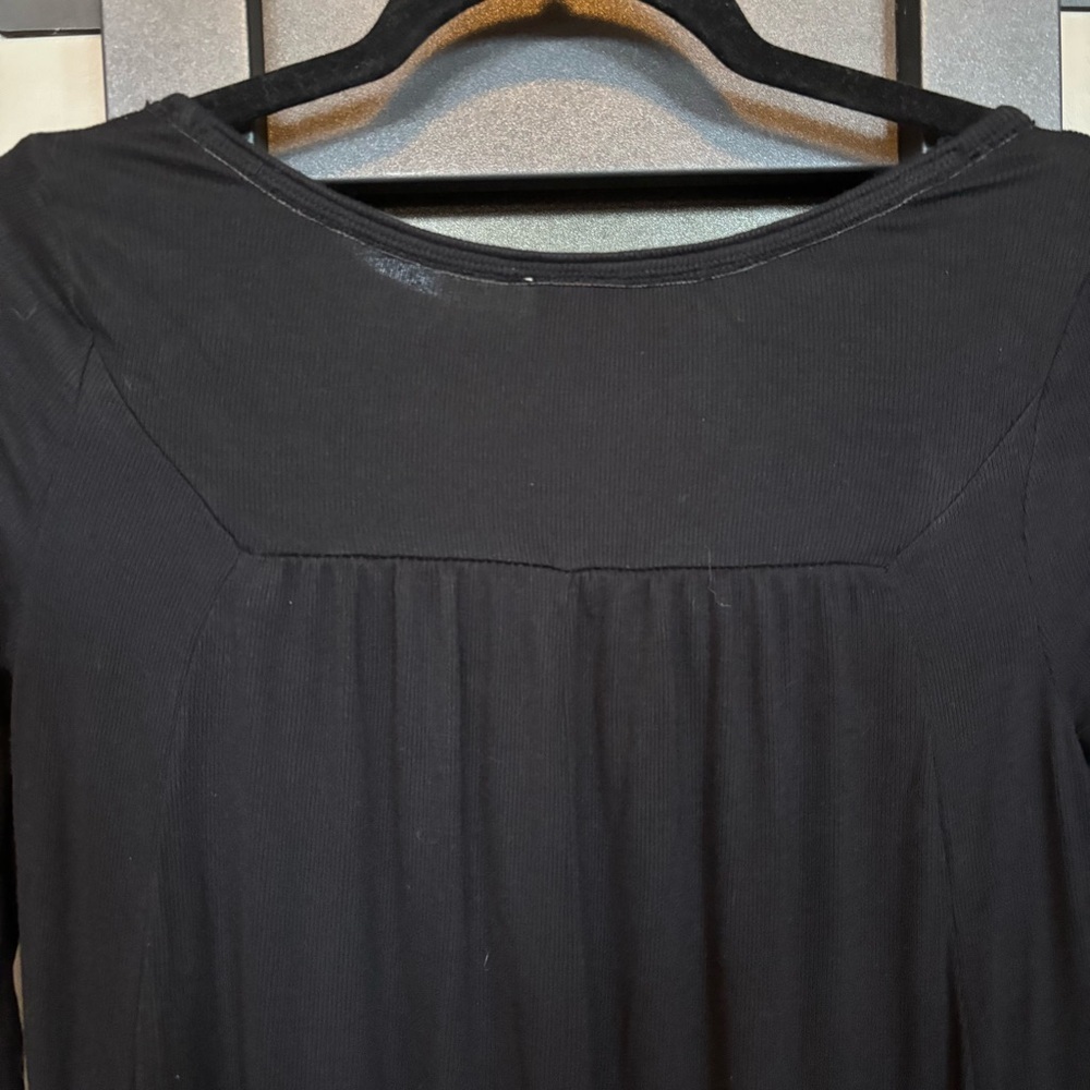 We the Free - Free People Black Cotton Swing Shirt - size XS - Picture 6 of 8